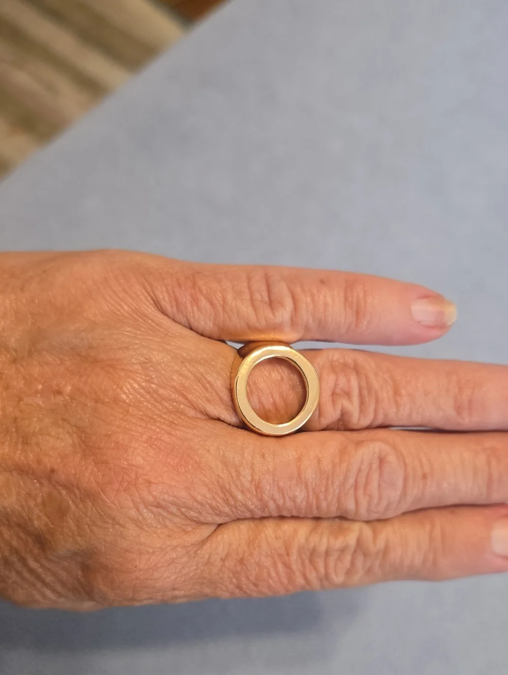 Gold Open Circle Statement Ring - Women Jewelry